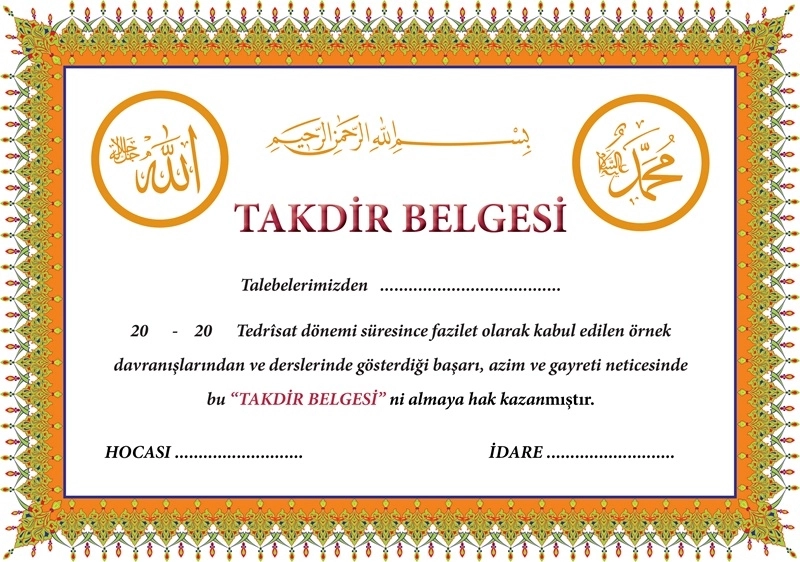 Takdir Belgesi