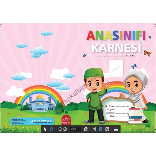 Anaokulu Karnesi Kız Çocuk Pembe