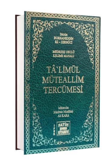 Talimül Müteallim Medrese Usulü Kelime Manalı